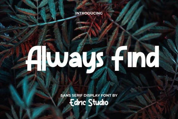 Always Find: A Playful Sans Serif Font for Bold Brands