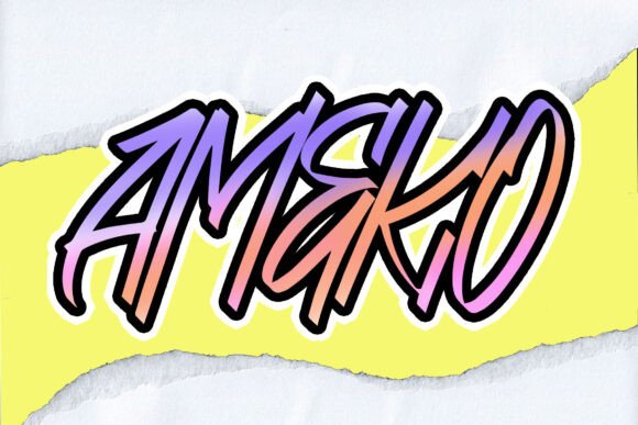 Ameko: A Bold Hand-Brush Font for Web Design