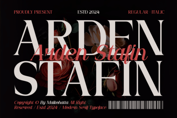 Arden Stafin: A Bold Serif Typeface for Editorial Design