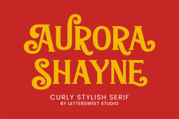 Aurora Shayne: A Playful Serif Font for Editorial Design