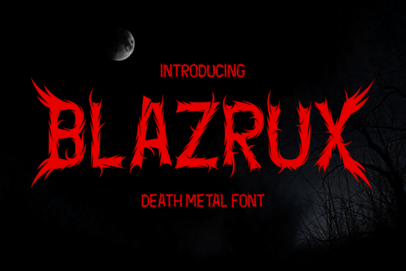 Blazrux: The Death Metal Font for Bold Marketing