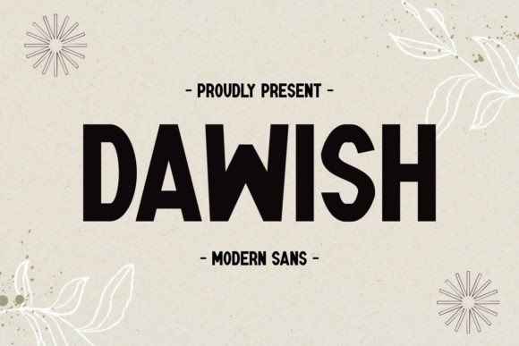 Dawish Font: Bold Sans Serif for Crafters