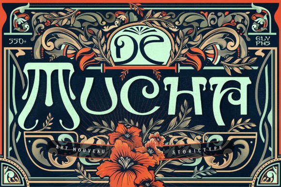 De Mucha: A Bold Blackletter Font for Modern Web Design