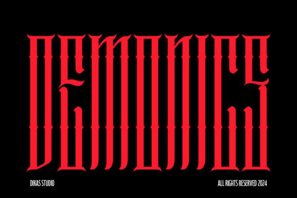 Demonics: A Designer’s Take on Modern Blackletter