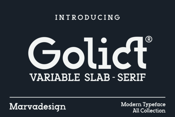 Golict: A Bold Slab Serif Font for Crafters
