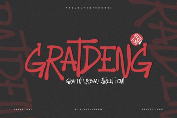 Gratdeng: A Bold Graffiti Typeface for Modern Editors