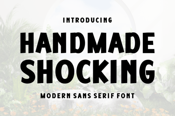 Handmade Shocking Font for Bold Web Design