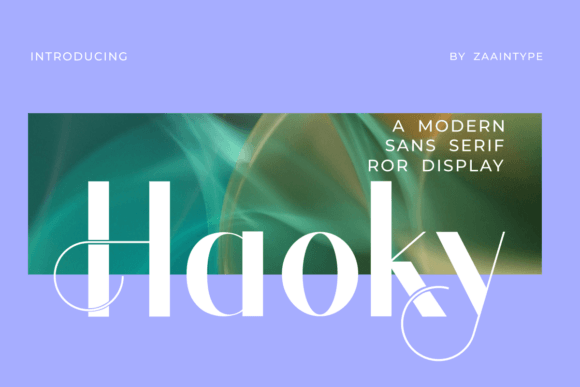 Haoky: A Modern Sans Serif Typeface for Editorial Design