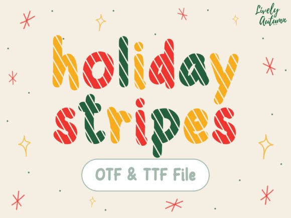 Holiday Stripes Font: A Branding Upgrade