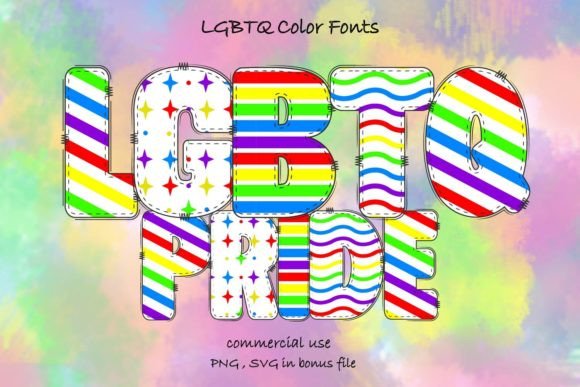 Lgbtq Collection: A Vibrant Color Font for Web Design