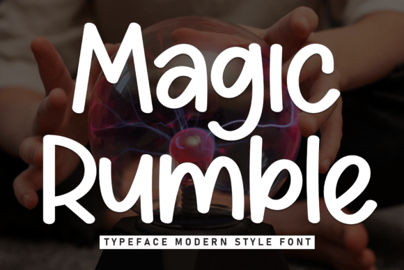 Magic Rumble: A Bold Handwritten Font for Editorial Design