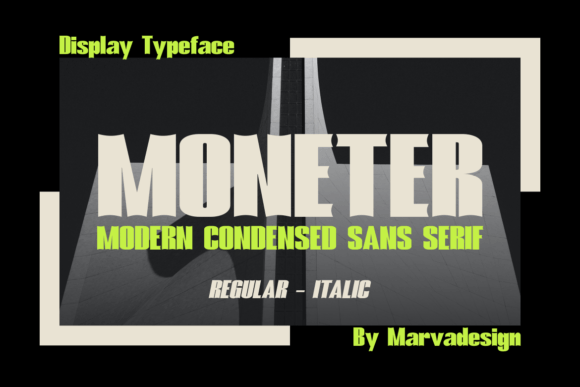 Moneter Font: Bold Sans Serif for Crafters