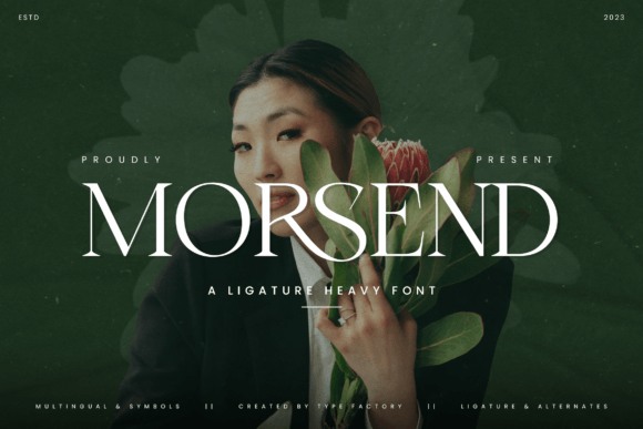 Morsend: A Serif Font for Digital Elegance