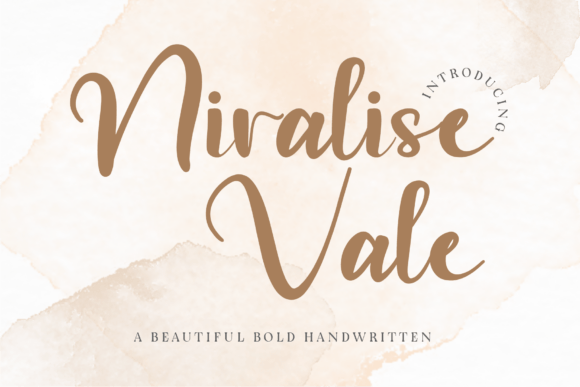 Niralise Vale: A Script Font for Editorial Design