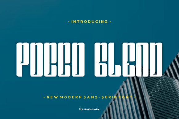 Pocco Glend Font: Bold Sans Serif for Crafters