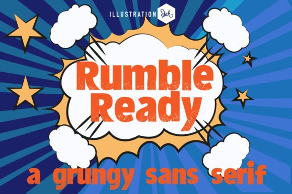 Rumble Ready: A Bold Sans Serif Font for Web Design