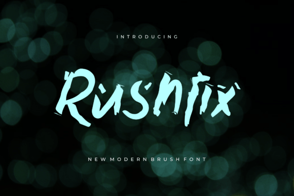 Rushfix Font: A Bold Brush Typeface for Web Design
