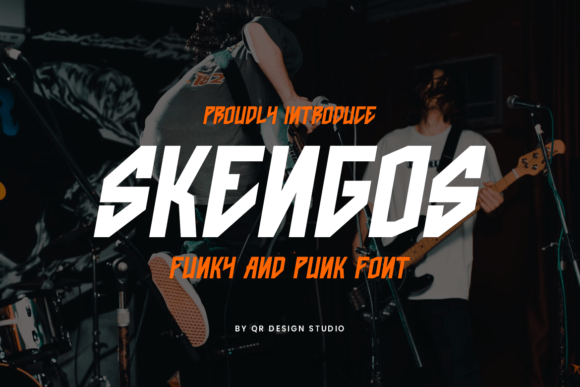 Skengos: A Punk Sans Serif Font for Bold Branding