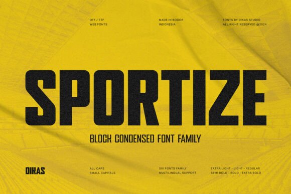 Sportize: The Bold Sans Serif Font for Impact