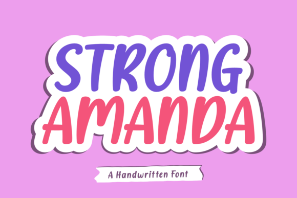 Strong Amanda Font for Bold Web Headlines