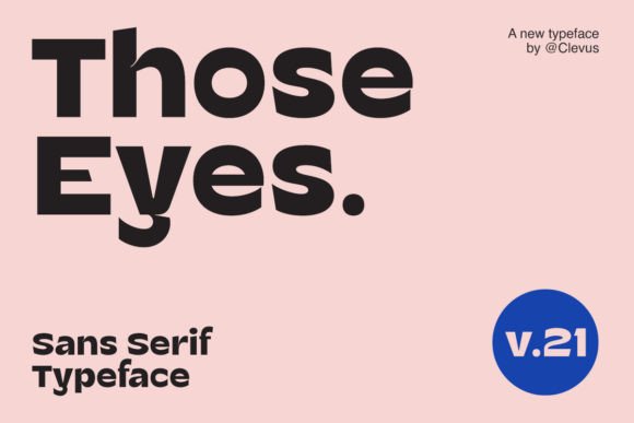 Those Eyes Font: Bold Charm for Crafters