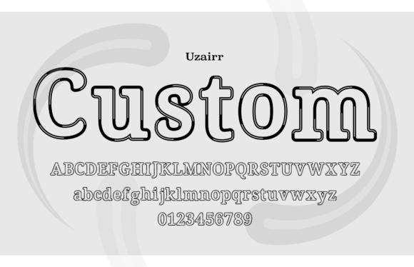 Uzairr Custom: A Serif Font for Editorial Clarity