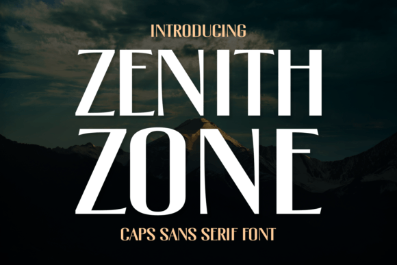 Zenith Zone: A Bold Serif Font for Web Headers